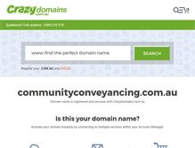 Tablet Screenshot of communityconveyancing.com.au